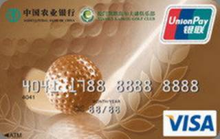 农业银行金穗凯歌高尔夫联名信用卡(金卡)