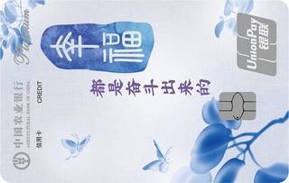 农业银行燃梦信用卡(银联-青花瓷版)