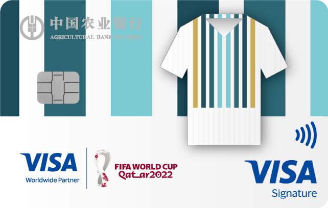农业银行Visa FIFA世界杯主题信用卡(潘帕斯雄鹰-队服版)