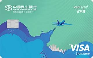 民生银行飞常准标准白金卡(VISA版)