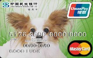 民生银行ID信用卡(蝴蝶犬-万事达普卡)