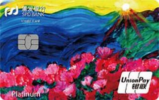 浦发银行梦卡之浦绘童梦公益版信用卡(山花烂漫)